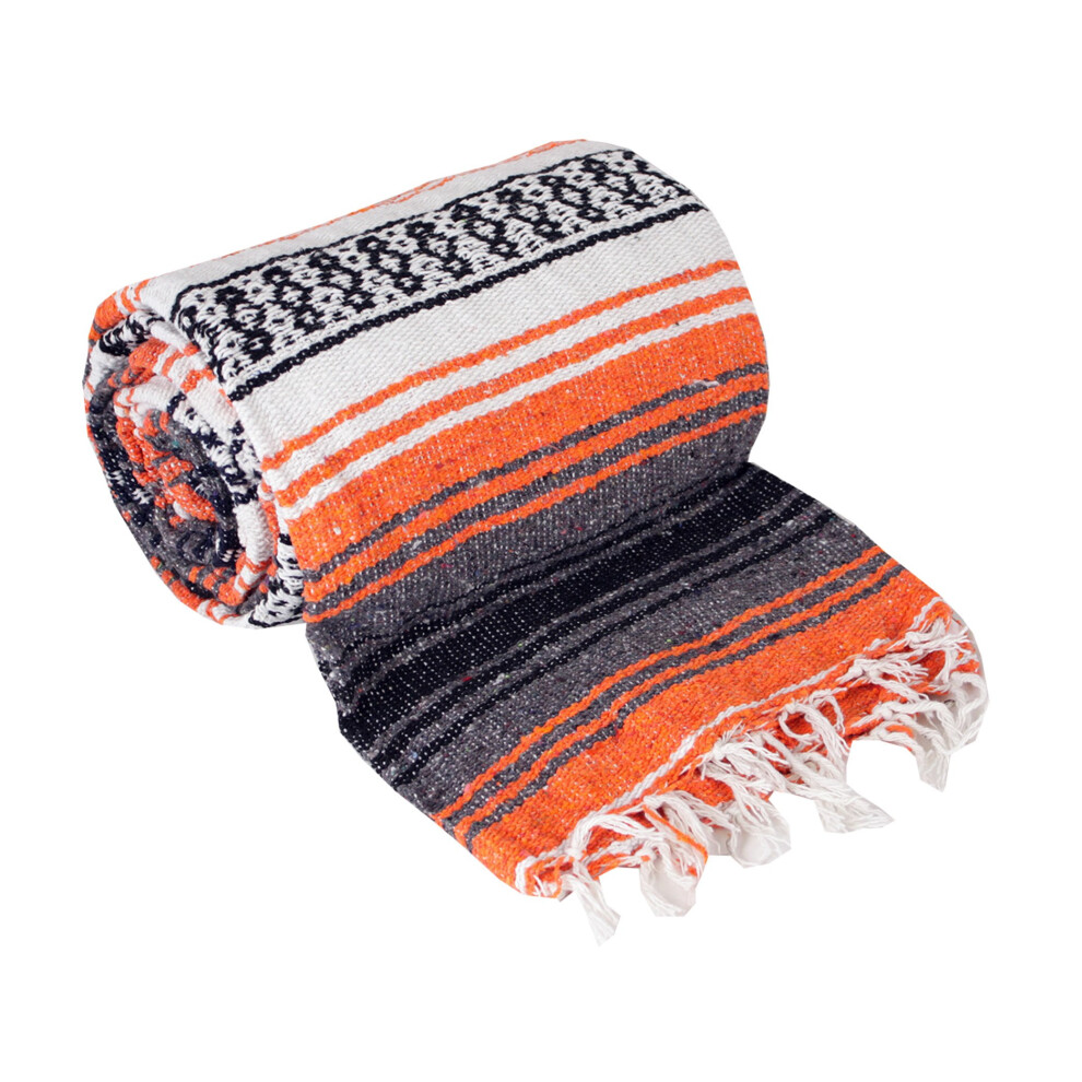 Canyon Creek Authentische Mexikanische Yoga-Falsa-Decke (Orange)