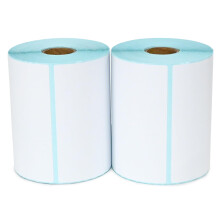 LIKED 2 rollen 4"""" x 6"""" thermische etiketten met 250 etiketten/rol - compatibel met Zebra & Rollo Printer Blanco Direct Thermal verzendetiketten