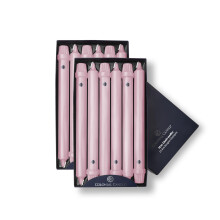 Colonial Candle Unscented Taper Candle  Classic Collection  Persian Pink  10 in  Pack of 12 - Up to 8 Hours Burn