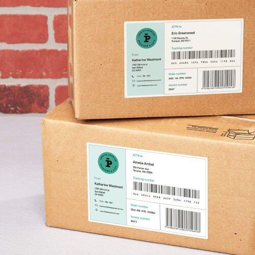 Avery Matte White Rectangle Labels with Sure Feed  5"""" x 7""""  200 Matte White Printable Labels 1