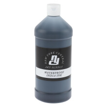 New York Central India Ink 32oz Bottle - Maak een impact met matzwarte Oost-Indische inkt Perfect voor kunstenaars Kalligrafie Illustraties & meer