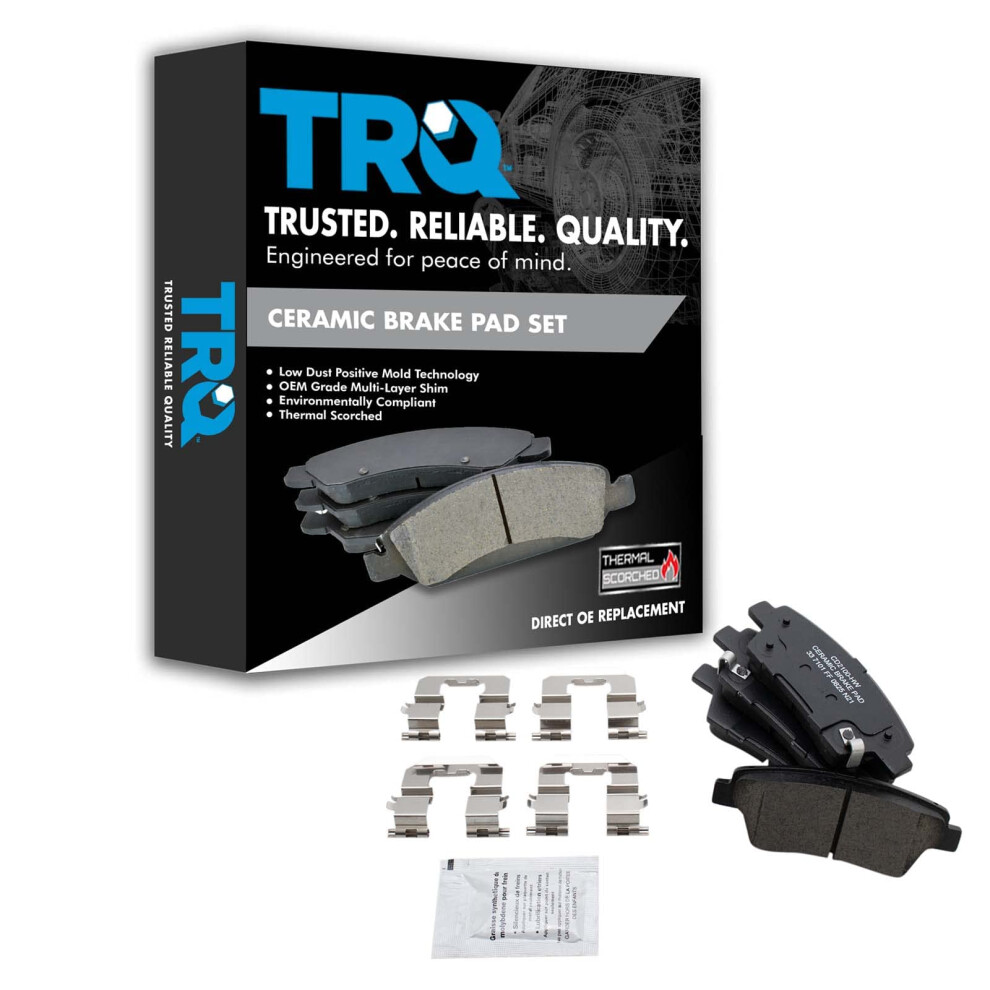 Trq Rear Brake Pads Ceramic Compatible With 2018-2020 Genesis G80 191213151808