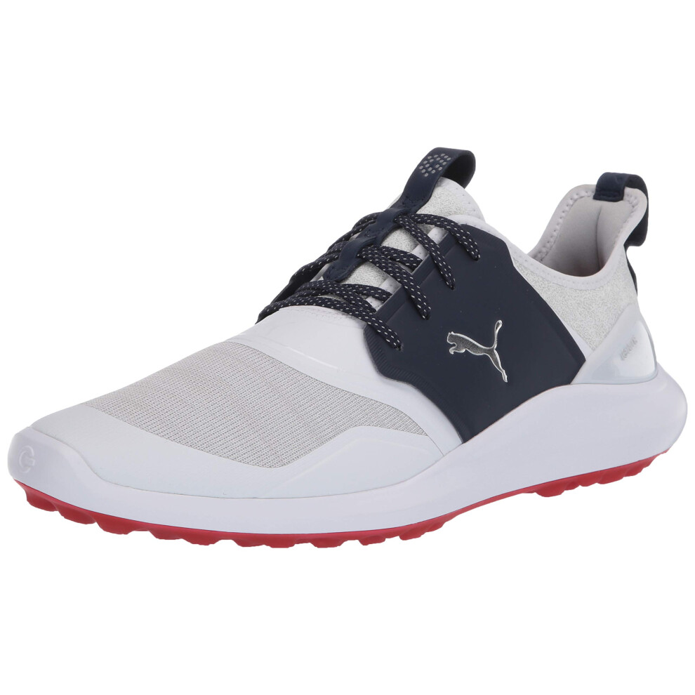 PUMA GOLF mens Ignite Nxt Lace Golf Shoe  Puma White-puma Silver-peacoat  11 US