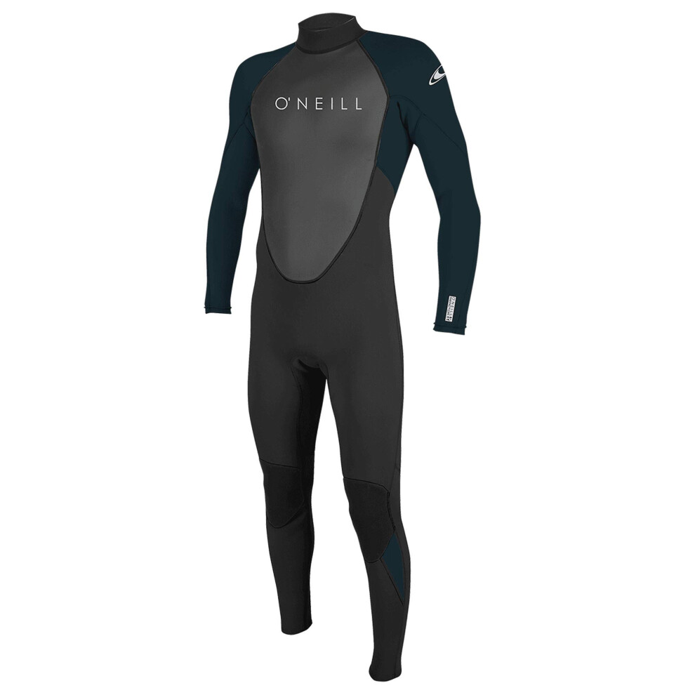 O'Neill Wetsuits Mens Reactor-2 3/2mm Back Zip Full Wetsuits Black/slate Medium