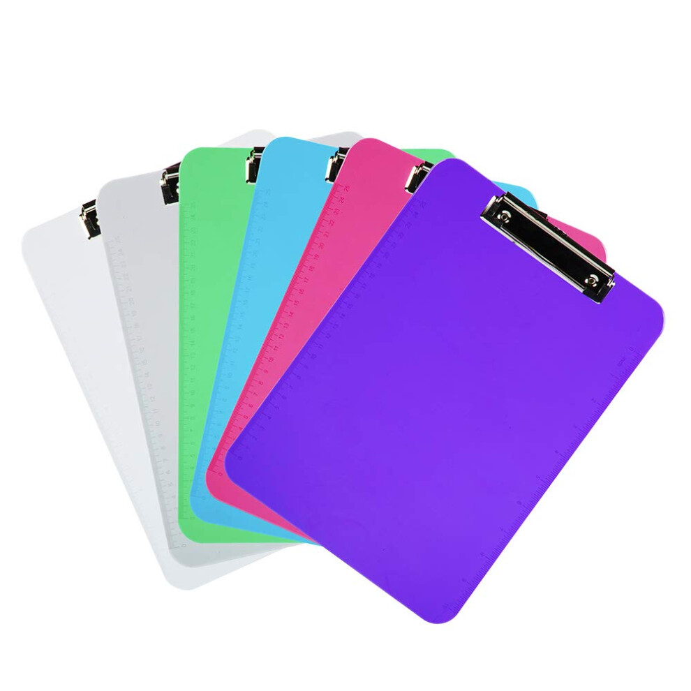 Photos - Binder Clip Jam PAPER Plastic Clipboards with Low Profile Metal Clip - Letter - Assorted Colors - 6 Clip Boards/Pack 3409as (9 x 12 1/2)