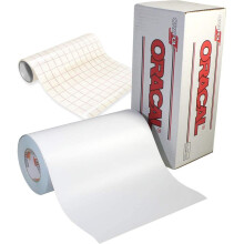 Vinilo adhesivo blanco mate ORACAL 651 para manualidades, rollo de 30 cm para Cameo, Cricut y Silhouette. Incluye rollo de papel de transferencia
