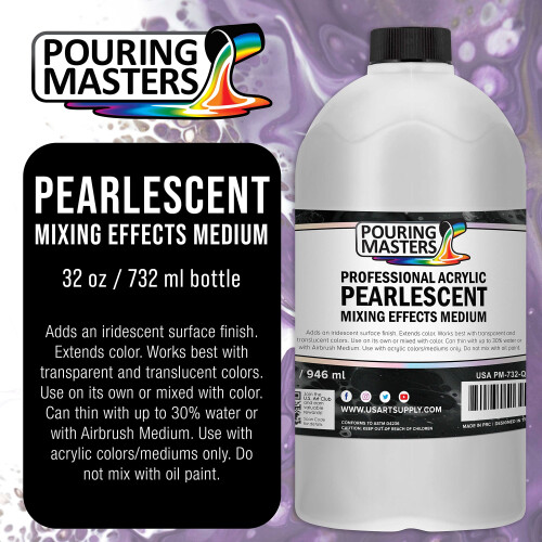 Pouring Masters Professionele Acryl Parelsgeweld Mengmedium, 32 oz. - Maak Parels, Verbeter Flow 1