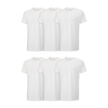 Fruit of the Loom Camiseta Stay Tucked Crew para Hombre Ropa Interior Ajuste clsico - Blanco Paquete de 6 XX-Large EE. UU. Blanco