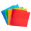 JAM PAPER Fichrios de plstico de 4 polegadas - Fichrios variados de 3 argolas (vermelho, azul, verde e laranja) - 4/pacote 4