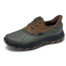 Skechers Men's John Deere Respected Tanzier Built Rain Shoe Olive/Brown 9.5