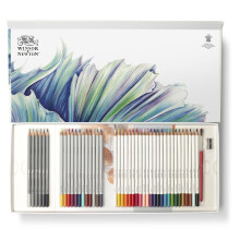Winsor & Newton Studio Collection Artist Pencils  Mixed Pencil Box Set  45 piece