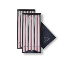 Colonial Candle Unscented Taper Candle  Handipt Collection  Persian Pink  12 in  Pack of 12 - Up to 10 Hours Burn