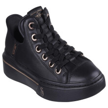 Skechers Women's Snoop Dogg:Snoop ONE-OG Leather Hands Free Slip-Ins Sneaker  Black/Black  10