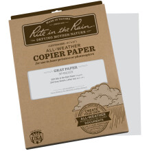 Rite in the Rain wetterfestes Kopierpapier, 8,5 x 11 Zoll, 20#, Grau, 200-Blatt-Packung (Nr. 8511GY)