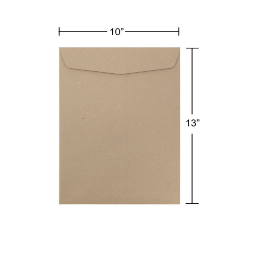 JAM PAPPER 10 x 13 Open End Catalogue Premium Kuvert - Brun kraftpapperspse - 50/pack 2