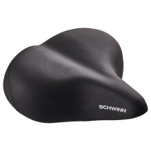 Schwinn Comfort Bike Seat for Men and Women Cruise Plus Foam Plush Bicycle Seat Replacement Saddle Fits All Adult Bikes with Standard Seatpost Pre