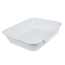 Blaucasa 1er-Pack extra große Hundetoilettenwanne (ABS-Material), Jumbo-Seniorentoiletten mit niedrigem Einstieg für mehrere Kätzchen, große Katz