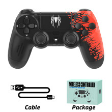 (Schwarz) DATA FROG Wireless Game Controller Bluetooth-kompatibel Spide Gamepad für PS4 Gamepad Slim/Pro Konsole