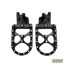 (Schwarz) Motorrad CNC Fußstütze Fußrasten Fußrasten Pedale Für HONDA CR 125 250 150R CR250R CRF 150R 250R 450R