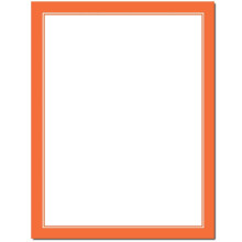 Basic Border Brevhoved Laser & Inkjet Printer Papir - Brights (Orange 100 Pack)