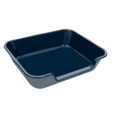 Blaucasa 1er-Packung extra große Hundetoilettenwanne (ABS-Material), Jumbo-Seniorentoiletten mit niedrigem Einstieg für mehrere Kätzchen, große K
