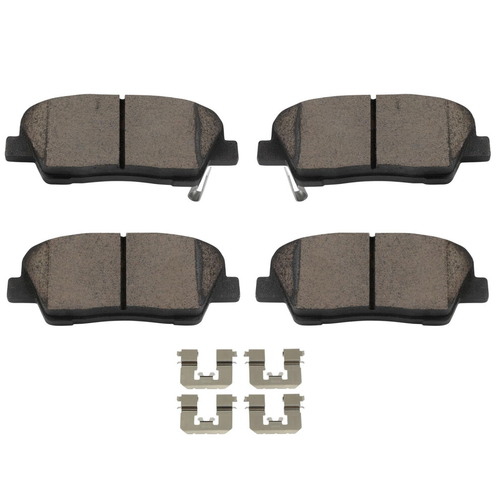 Scitoo D1284 Rear Ceramic Brake Pads Sets W/Hardware Fit For Hyundai For Entourage/For Equus/For Genesis/For Genesis Coupe For Kia For Borrego/For K90 198519877951