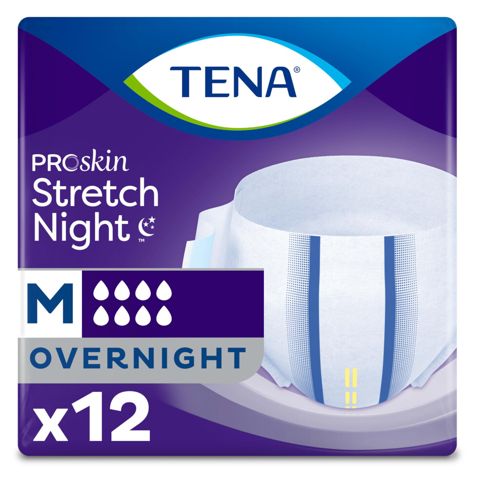 TENA ProSkin Overnight Stretch Brief M 12ct