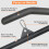 SERTT 39.37 Inch LAT Pulldown Bar Attachment for Pulley Cable Machine Curl Tricep Press Down Bar with Rubber Handle LAT Pull Down Bar Accessories f 3