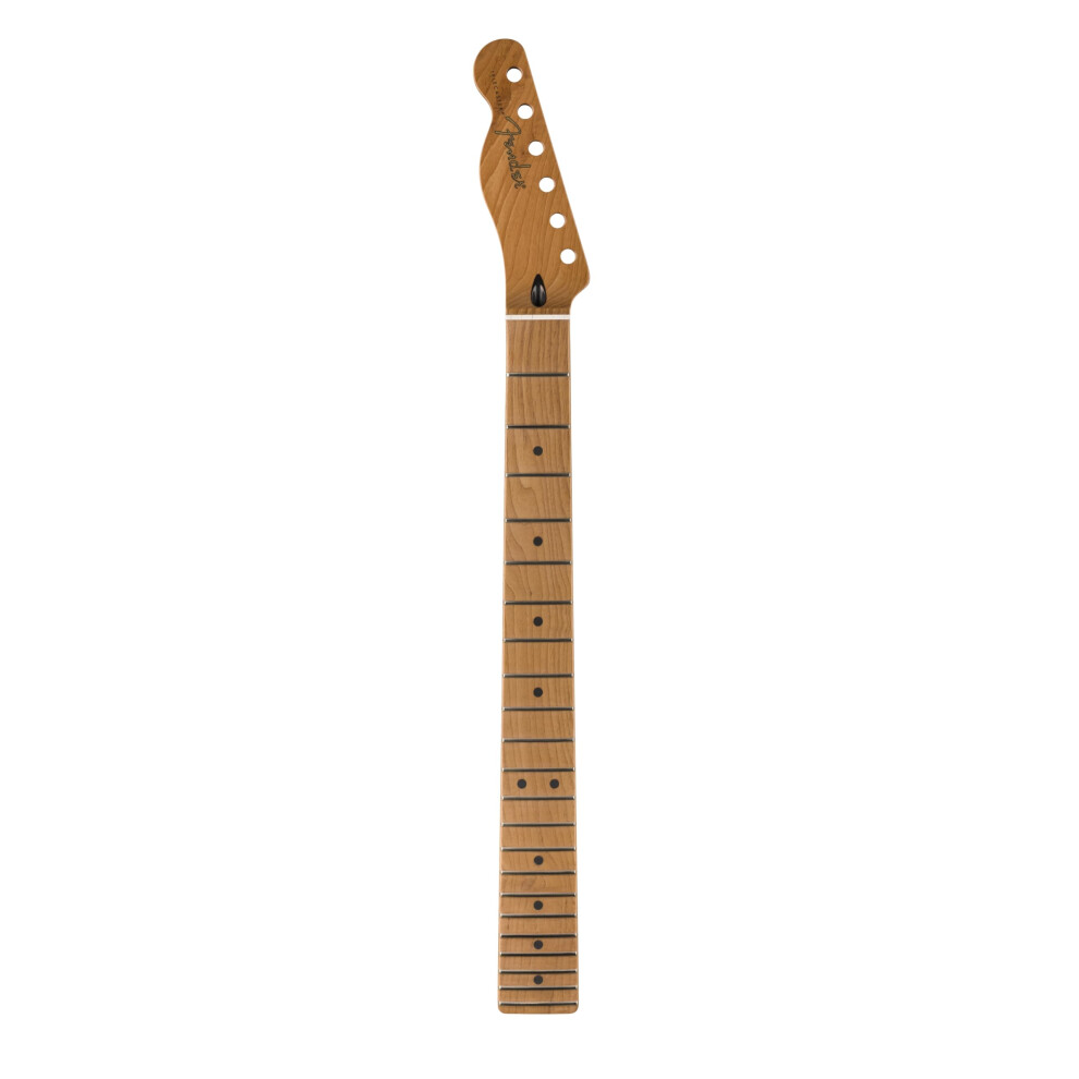 Fender Telecaster Guitar Neck  Satin Roasted  22 Jumbo Frets  Flat Oval Shape  Maple Finderboard  Left-Handed