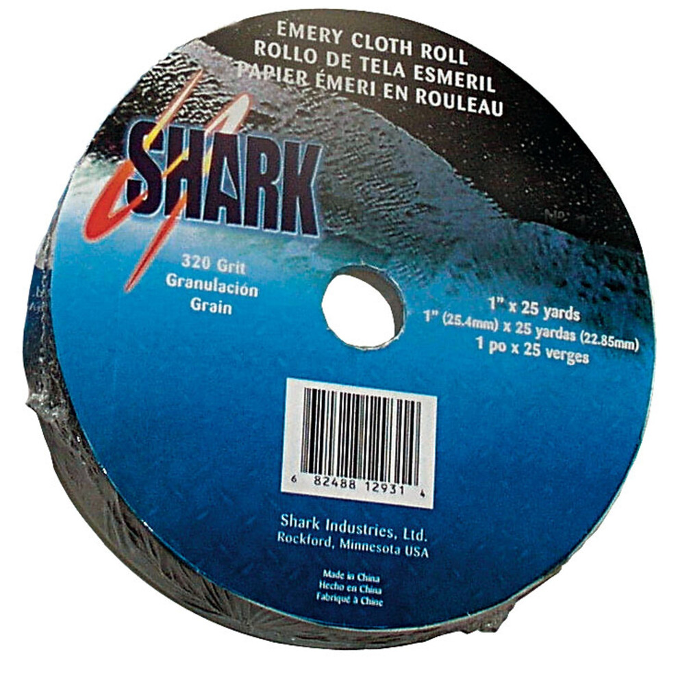 SHARK Industries 1 1/2"""" x 50 Yds. A/O Emery Cloth Roll 80 Grit