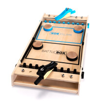 Fat Brain Toys Battle Box Marble Games Targeting Aiming Tabletop Wooden Game for Kids & Tweens Ages 8-12