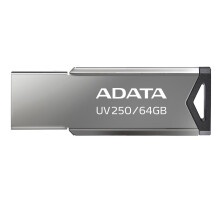 USB-muistitikku - ADATA - AUV 250 - 64 Gt - USB 2.0 - Metalli
