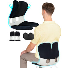 Curble Grand (Extra Wide&Sturdy) huzatkszlet - Ergonomikus httmaszt szk leveheto huzattal, derktmasszal a testtarts korrekcijhoz s az als