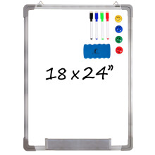 Whiteboard Set - Dry Erase Board 18 x 24 ind med 1 Magnetic Dry Dry Eraser 4 Drywipe -mark?rer og 4 magneter - Small White Hanging Message Result