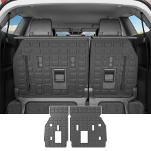 powoq Backrest Mat Compatible with 2021-2025 Toyota Sienna 3rd Row Back Seat Protector TPE Cargo Liner Cargo Mat Replacement for 2021 2022 2023 2024