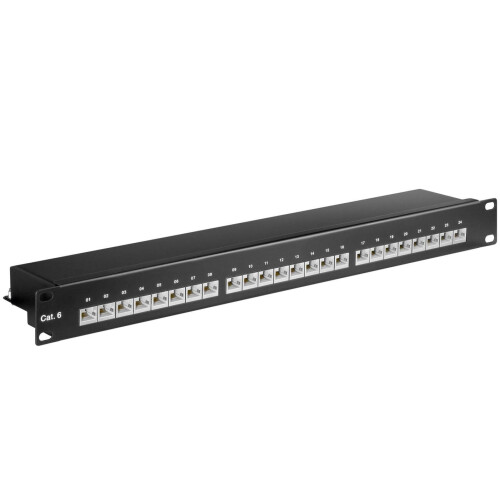Tableau de connexions - MicroConnect - RJ-45 X 24 - Noir