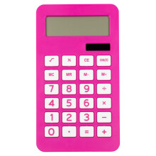 JAM PAPER asztali szmolgp - 10 szmjegyu LCD kijelzo - 3 3/4 x 6 3/4 hvelykes - Fukszia rzsaszn - Tmeges 10/csomag