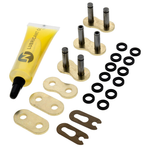 NICHE Gold 520 X-Ring Chain 70 Links With Connecting Master Link 1