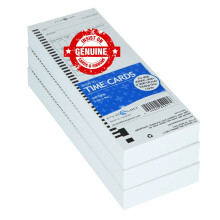 Pyramid Time System - Authentic Time Cards [44100-10PK3] for Pyramid 4000  4000ProK  4000HD  5000 & 5000HD Series  Time Sheets for Auto Totaling Time
