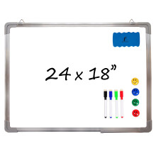 Whiteboard Set - Dry Erase Board 24 x 18 ind med 1 Magnetic Dry Dry Eraser 4 Drywipe -mark?rer og 4 magneter - Small White Hanging Message Result