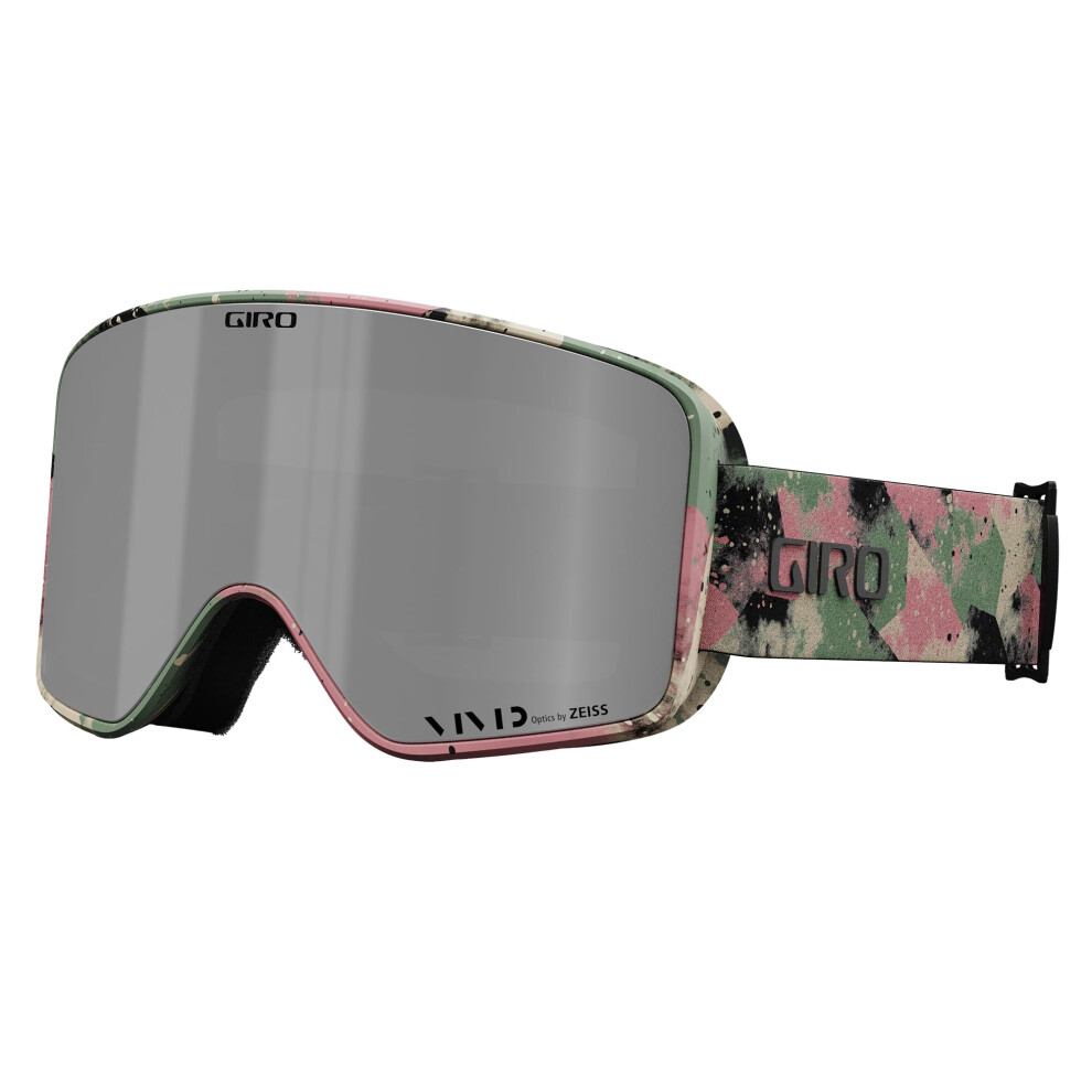 Giro Method Ski Goggles - Snowboard Goggles For Men Women And Youth - Marble Strap With Vivid Onyx/Vivid Infrared Lenses Green/Onyx
