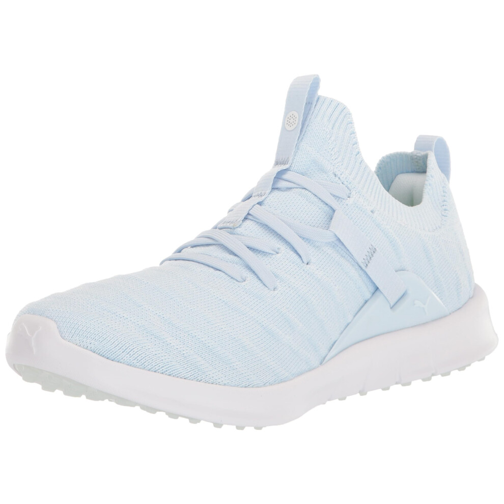 Puma Golf Women's Laguna Fusion Knit Golf Shoes  ICY Blue/Puma White  8