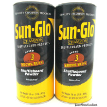 Twin Pack af Sun-Glo #3 Speed ???huffleboard Powder Wax