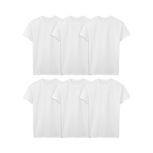 Fruit of the Loom frfi Eversoft Cotton Stay Tucked Crew pl Big Man-6 Pack White 3X_l