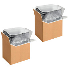 Botes d'expedition isolees YSSOA avec revetement en aluminium Isolation thermique Botes d'expedition de pack froide pour la bote de refroidiss