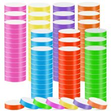 3500 Stck Papierarmbnder fr Veranstaltungen, wasserdichte farbige Armbnder, Papierarmbnder, Neon-Party-Armbnder, Identifikationsarmbnder fr V