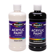 RoseArt 16oz Sneeuwwitje en Raafzwarte acrylverfset