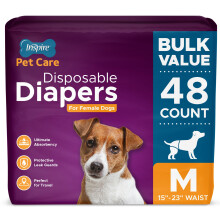 Pannolini per cani Inspire Pet Care per femmine | Pannolini per cani di piccola taglia a prezzi scontati per incontinenza fetale, per calore, pip