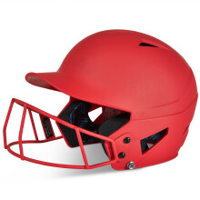 CHAMPRO Damen Rise Fastpitch und Matte Finish HX Softball-Schlaghelm mit Gesichtsmaske Scarlet Large US