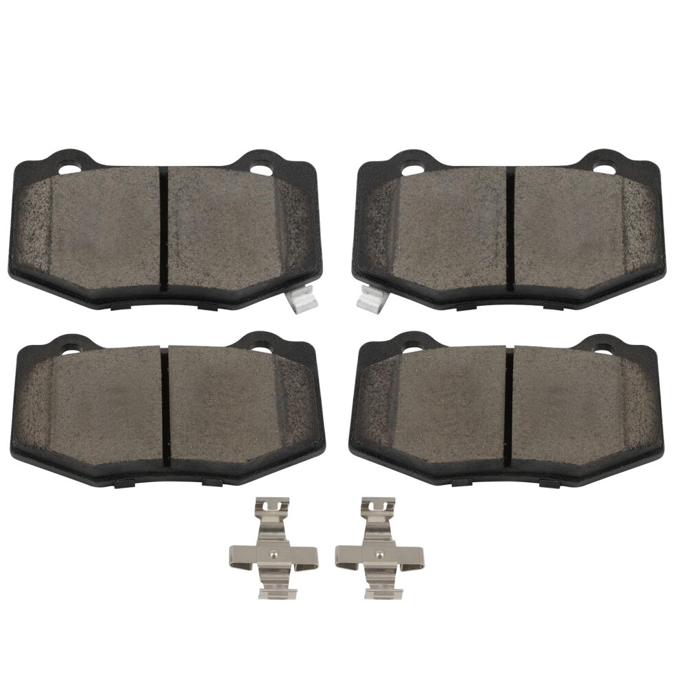 Scitoo D1718 Rear Ceramic Brake Pads Sets W/Hardware Replacement For Cadillac For Ats 2016-2019 For Chevrolet For Camaro 2016-2020 For Chevrolet For C 198519878019
